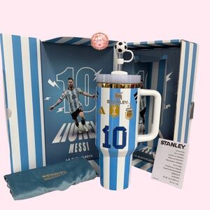 Stanley Soccer Edition Blue and White Tumbler